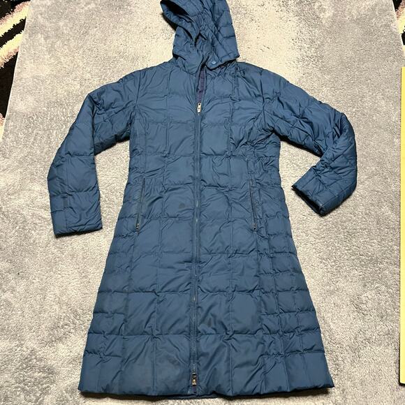 Patagonia Jacket Womens XS Down With It Parka Puffer Coat Hooded Long *stains - Picture 1 of 14